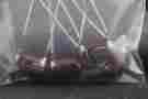 008 Mallory Four Nos Uf 600 Vdc Brown Pvc Audio Tone Capacitors