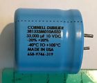 33000 Cornell Dubilier Cde Aluminum Electrolytic