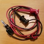 3782-24 Pomona Lot Of Minigrabber Test Clip Stacking Banana Plug Red