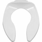 5910.100.020 5910100.020 American Standard Elongated Heavy-duty Open Front Toilet Seat White 033056695234