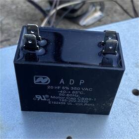 195-202-0350 Adp 20 F 350v 5% Film Motor Run Capacitor Connector Cbb6-1
