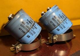 Cgs411t450v2c3ph Aero M 410mfd 450vdc Capacitor With Bracket 2 Lot