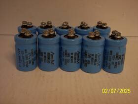 677-9902-a Aero M Lot Of 10 450v Electrolytic Aluminum Capacitor Volts Dc 100mfd 450vdc