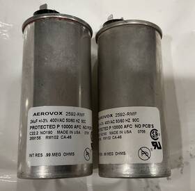 2592-rmf Aerovox 24 Uf 400v Capacitor