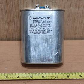 A94s5228h07n Aerovox 525 Vac - Oil Filled Capacitor 28uf Metal Oval Case