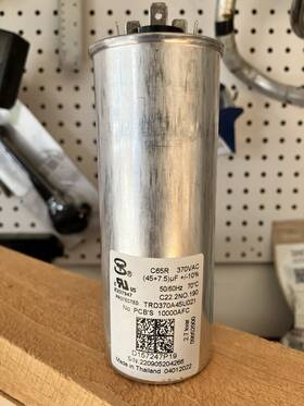 Usa2233 American Radionic Ac C65r Capacitor 45/7.5 Mfd 370 Vac Hardly Used