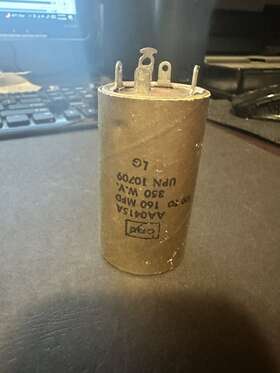 Aa0415a Cde Capacitor 100 - 160 Mfd 350 W.v. Upn 10709