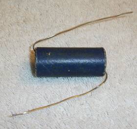 Br500-6 Cde Vintage Blue Beaver 500 Mfd Electrolytic Capacitor Tested