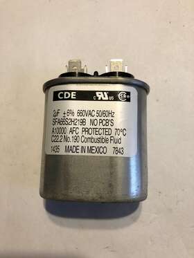 Sfa66s2h219b Cde New Capacitor 6% 660 Vac 60 Hz Installed Not Powered Up