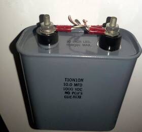 T10w10n Cde C.d.e Capacitor 10.0mfd 1000vdc - 30 Days Waranty