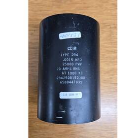 294250b152j00 Cdm Type 294 Fixed Mica Film Capacitor 1.5290 Nf 25 000 V Mpn