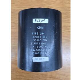 294300b431j00 Cdm Type 294 Fixed Mica Film Capacitor 430 Pf 30 000 V Mpn