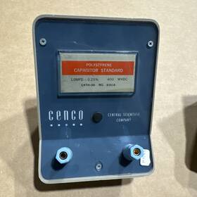 83516 Cenco Cat#. Polystyrene Capacitor Standard 1.0 Mfd -0.25% 400 Wvdc #cs02
