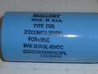 Cgs203u035v4c3pl Mallory Large Can Electrolytic Aluminum Capacitor Typs