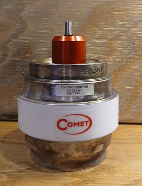 Cvpo-250ac Comet Cv05c-250r/5 Cvpo-250ac/5 Beaa 50-250pf 5/3kv Vacuum Variable Capacitor