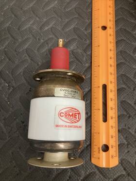 Cv05c-500r Comet Cv05c-500r/5 Ceramic Variable Vacuum Capacitor 5-500pf 5 Kv/3 Kv