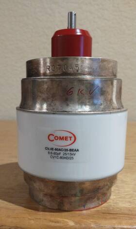 Cv1c-80hd Comet Cvhe-80ac/25-beaa Cv1c-80hd/25 8.6-80pf 25/15kv Vacuum Variable Capacitor