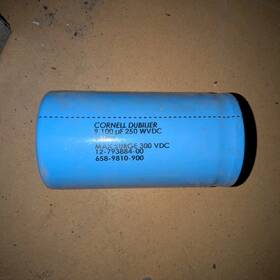 12-793884-00 Cornell Dubilier 9100 F 250v Aluminum Electrolytic Capacitor Screw Term