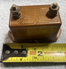 1059-6k Cornell-dubilier 2059-6x Capacitor .00025 Mfd 2500 Volt .6 Amp 1000 Kc