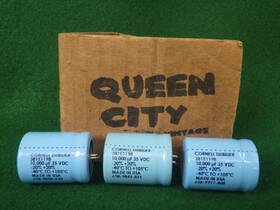 381e1198 Cornell Dubilier Lot Of 3 Nos Can Capacitors 35 Vdc 10 000uf Good Used