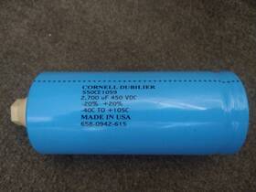 658-0942-615 Cornell Dubilier 2700 Uf Capacitor 450 Volt For Miller Welder