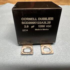 Scd205k122a3l28 Cornell Dubilier Cde Film Capacitor 1200v 2 Micro Farad Snubber