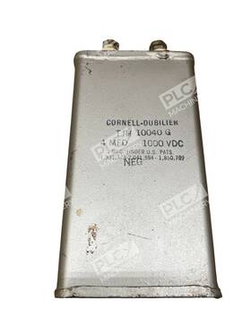Tjh10040g Cornell Dubilier Cornell-dubilier Hermetically Sealed Pio Capacitor 4 F 1000v