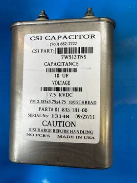 15w514tns Csi Capacitors 7w513tns 7bb High Voltage Cap 10uf 7.5kvdc