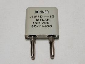 20-111-100 Donner 30-111-100 .1 Mfd 1% Mylar Capacitor 150 Vdc # 3500 Analog Computer