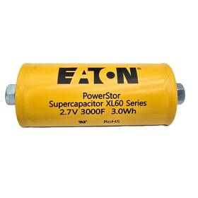 Xl60-2r7308t-r Eaton Powerstor Xl60 3000f Farad 2.7v 3.0wh Supercapacitor With Nuts