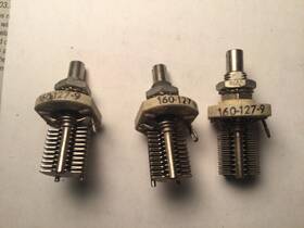 160-127-9 Ef Johnson Lot Of 3 E.f. 1 Variable Capacitor 4-23 Pf Panel Mount