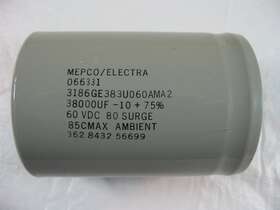 3186ge383u060ama2 Electra Mepco Capacitor 60 Vdc 80 Surge 38000uf