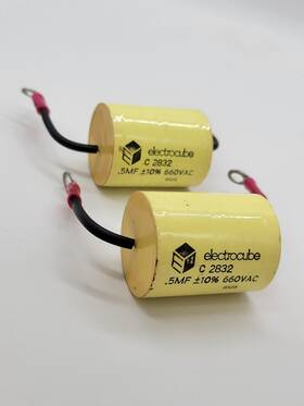 C-2832 Electrocube 2pc C 2832 Yellow Capacitor .5mf 10% 660v