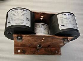 E53.m56-163150 Electronicon Mkp Capacitor Bank 16uf 1400vdc With Copper Bus Bars