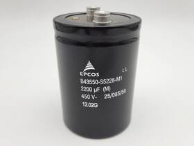 B43550-s5228-m1 Epcos Aluminum Electrolytic Capacitor Cylindrical 2200uf 450v