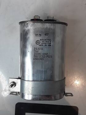 21l5233 Ge 20uf 330vac Motor Run Capacitor 330v Ac 20mfd 330 Volts Used