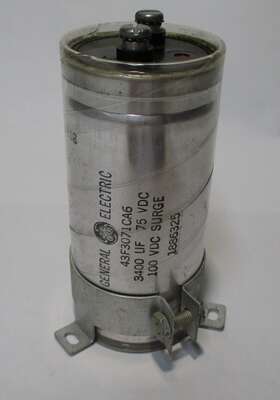 43f3071ca6 Ge 43f3071 General Electric Aluminum Electrolytic Can Capacitor 3400uf 75vdc