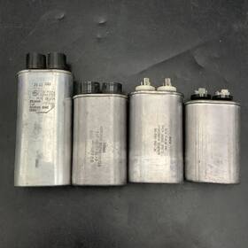 97f6613 Ge High Voltage Capacitors Lot Of 4 Ge/aerovox 2000 Vac 1uf 1nf 60hz Free Shipping