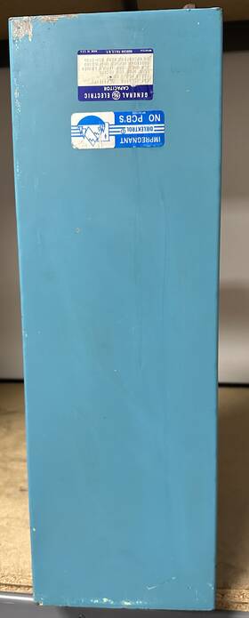 30f1590 General Electric 22 Kvdc 52 Uf High Voltage Capacitor Cat