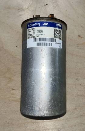 43-101665-47 Genteq Rheem Dual Capacitor 70/10 370v Used
