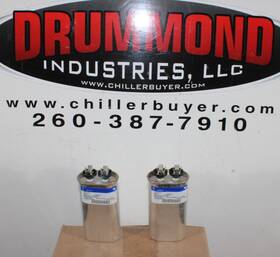 97f8059 Genteq Lot Of 2 Ge Capacitor 10uf 370 Vac 50/60hz 6% Non-pcb Warranty