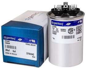 27l955bx Genteq C3303r Ge Round Capacitor 30 3 Uf Mfd 370 Volt 27l955