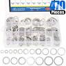 Gllalvdp470 Pieces Automotive Aluminum Metric Oil Drain Plug Gasket Washers Assortment