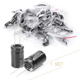 7dzyj006 Gzyf 125x Electrolytic Capacitor Assortment Kit 1uf-2200uf 25 Values