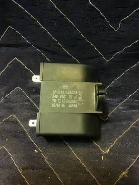 Spu24x156aqsb Hoshizaki Capacitor Black Protected 240 Volt Ac 50/60hz - Used