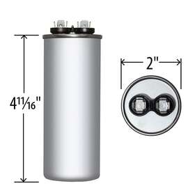 Rd-70-440 Jard 12758 70 Uf/mfd 440 Vac Volts Round Run Capacitor Replaces Vanguard