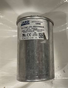 12866 Jard # 70 7.5 Uf/mfd 370-440 Vac Volts Round Dual Run Capacitor 50/60 Hz