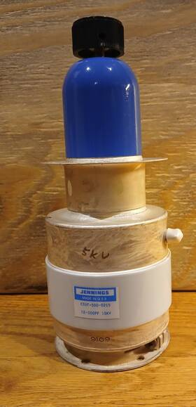 Csvf-500-0215 Jennings Variable Vacuum Capacitor 12-500pf 15kv