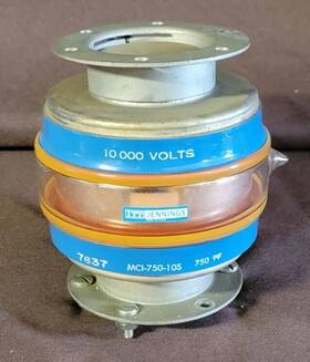 Mci-750-10s Jennings Itt Glass Vacuum Fixed 750pf Capacitor