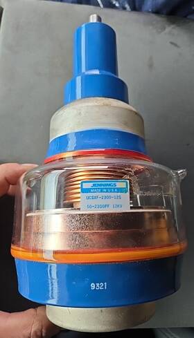 Ucsxf-2300-12s Jennings Variable Capacitance Vacuum Capacitor 50-2300pf 12kv